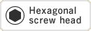 Hexagonal screw head